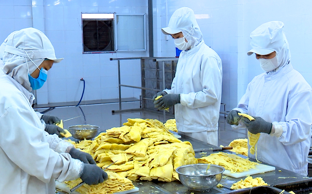 Sản xuất, chế biến măng xuất khẩu của Công ty Yamazaki Việt Nam tại huyện Trấn Yên