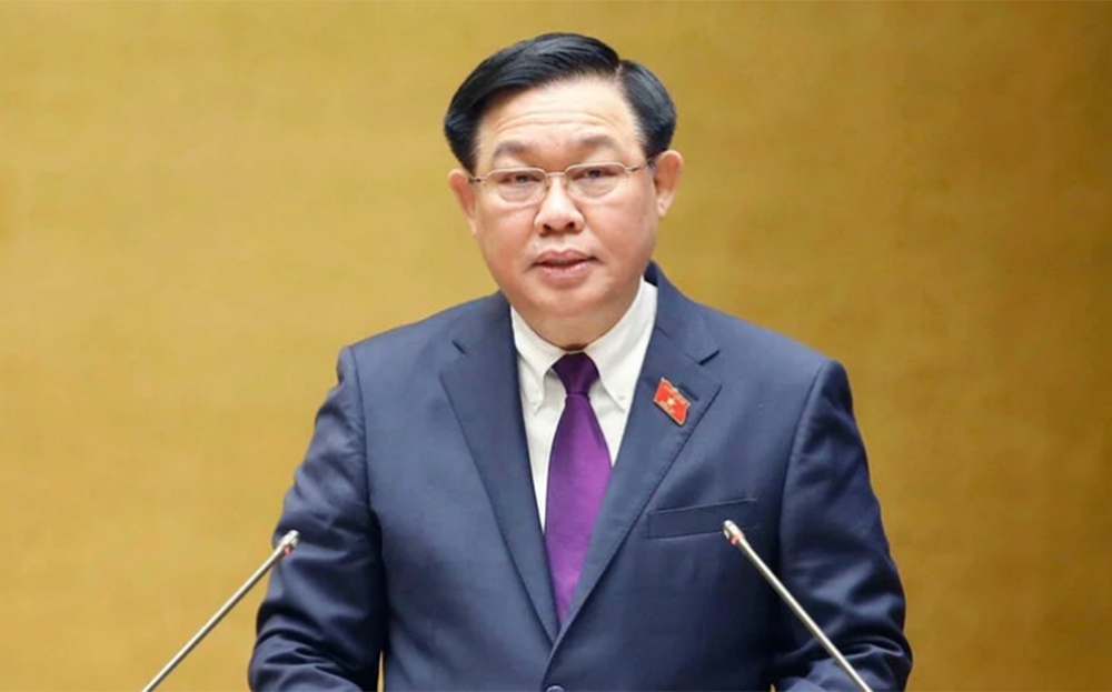 Đồng chí Vương Đình Huệ, Uỷ viên Bộ Chính trị, Chủ tịch Quốc hội nước Cộng hoà xã hội chủ nghĩa Việt Nam khoá XV, nhiệm kỳ 2021 - 2026.