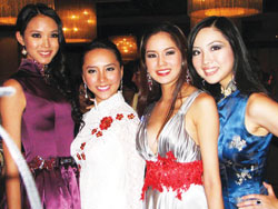 Miss World 2007 Trương Tử Lâm, Thiên Lý, Hoa hậu Thái Lan và Singapore.