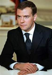 Tổng thống Liên bang Nga Dmitry Medvedev.