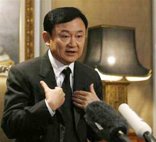 Cựu Thủ tướng Thái Lan Thaksin Shinawatra hồi tháng 3/2008.