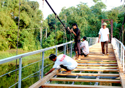 Cầu treo Vân Hội (Trấn Yên) được đầu tư từ nguồn vốn 135 đã hoàn thành và đưa vào sử dụng đúng tiến độ.