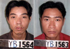 Nguyễn Tiến Đạt (trái) và Phạm Văn Tùng (phải).