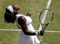 Serena Williams phấn khích sau chiến thắng chật vật trước Dementieva.