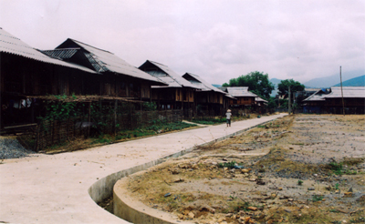 Khu dân cư mới được quy hoạch tại xã Nghĩa Phúc (thị xã Nghĩa Lộ) nhằm tránh nguy cơ bão lũ.

