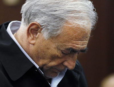 Ông Dominique Strauss-Kahn tại phiên tòa xem xét đơn tại ngoại