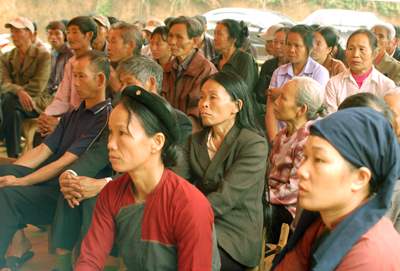 Người dân xã Tân Hương (Yên Bình) tham gia ngày hội đại đoàn kết toàn dân tộc. Ảnh minh họa