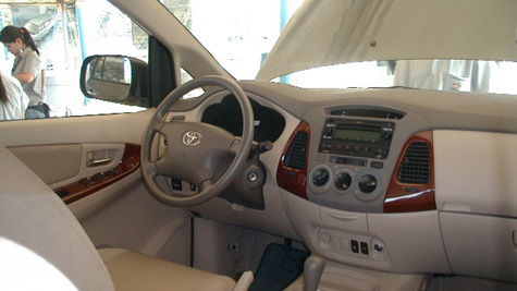 Nội thất một chiếc Innova (ảnh: toyotathanhxuan) 


