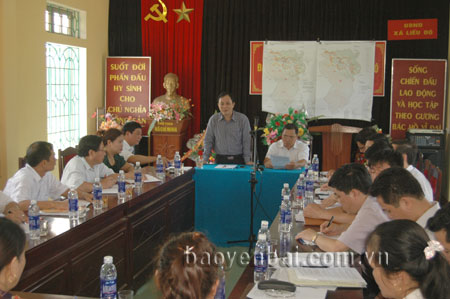 Đồng chí Phạm Duy Cường phát biểu kết luận buổi làm việc.

