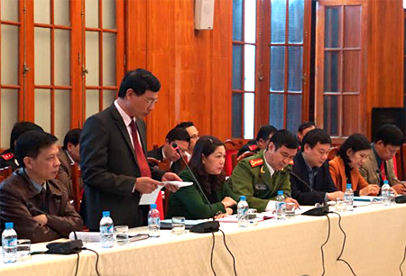 Đại biểu Sở Tài chính tham gia ý kiến tại Hội nghị Tổng kết 10 năm thực hiện Luật PCTN.