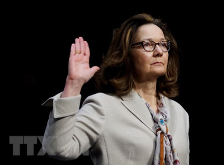 Giám đốc CIA được đề cử Gina Haspel tại phiên điều trần trước Ủy ban Tình báo Thượng viện Mỹ ở Washington DC ngày 9/5 vừa qua.