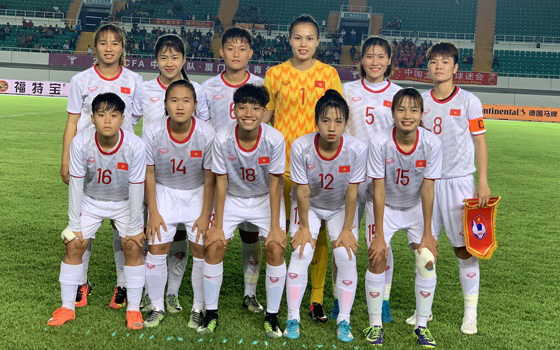 Đội hình ra sân của U19 nữ Việt Nam trước U19 nữ Trung Quốc