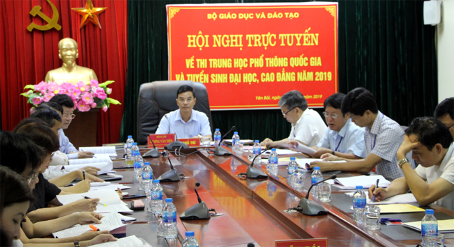 Quang cảnh Hội nghị tại điểm cầu Yên Bái.