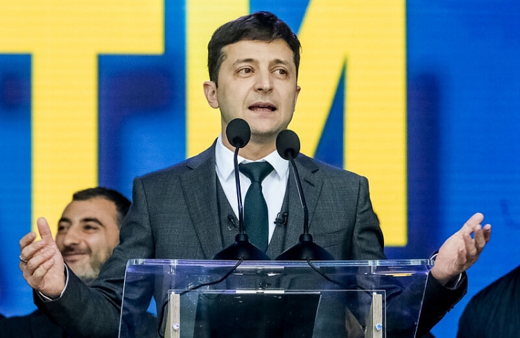 Tổng thống vừa đắc cử của Ukraine Vladimir Zelensky.