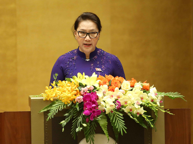 Chủ tịch Quốc hội Nguyễn Thị Kim Ngân phát biểu khai mạc kỳ họp thứ 7, Quốc hội khóa XIV.