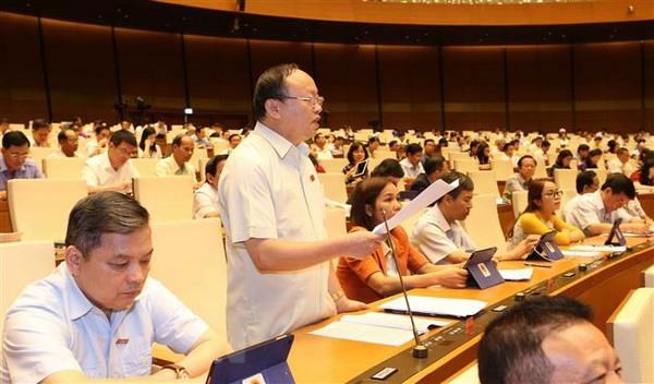 Đại biểu Quốc hội tỉnh Yên Bái Giàng A Chu phát biểu ý kiến.