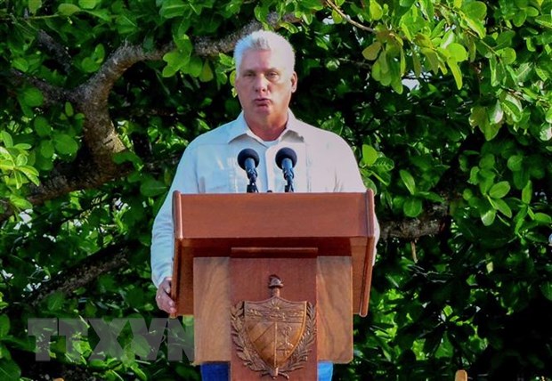 Chủ tịch Cuba Miguel Diaz-Canel.