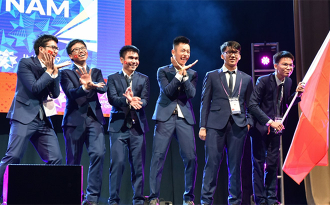 Đoàn học sinh Việt Nam đoạt giải cao tại Olympic toán quốc tế 2019
