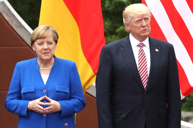 Thủ tướng Angela Merkel và Tổng thống Mỹ Donald Trump.