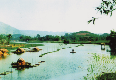 Nuôi cá lồng trên hồ Vân Hội. (Ảnh minh họa)