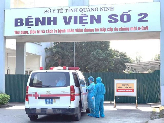 Bệnh viện số 2 Quảng Ninh - nơi điều trị bệnh nhân COVID-19.