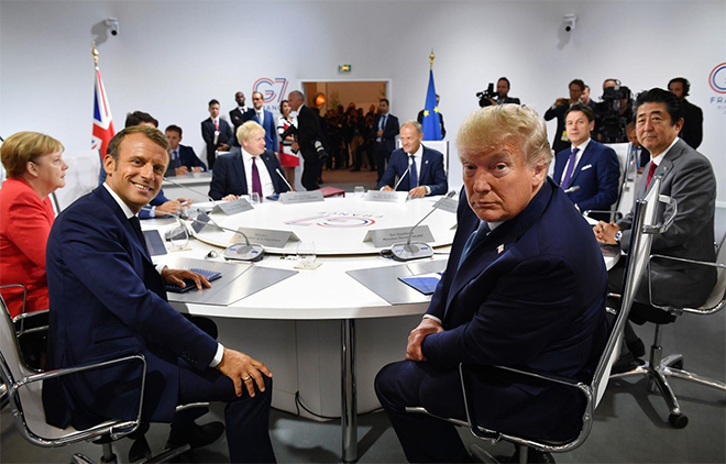 Lãnh đạo các nước tham dự hội nghị thượng đỉnh G7 năm 2019.