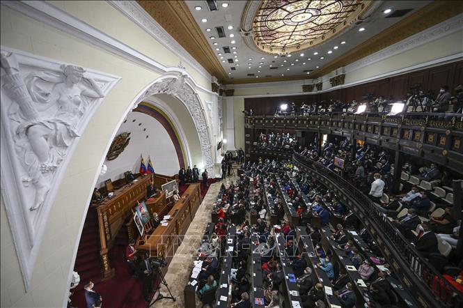 Toàn cảnh phiên họp Quốc hội Venezuela ở thủ đô Caracas.