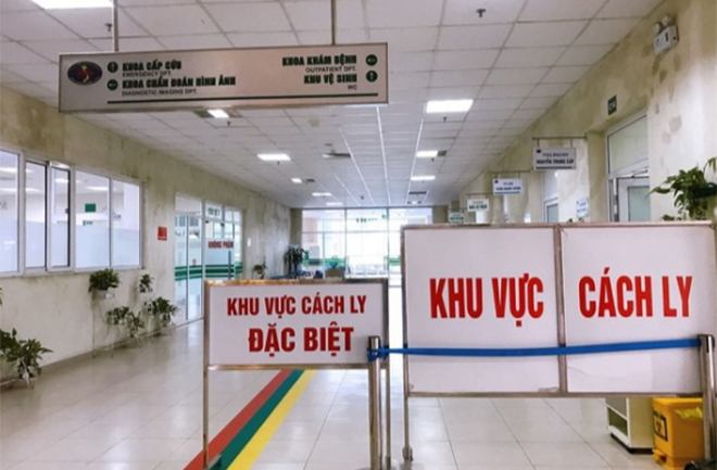 Khu vực cách ly đặc biệt tại Bệnh viện Bệnh nhiệt đới Trung ương.