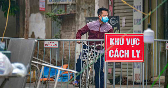 Một khu vực cách ly ở Hà Nội