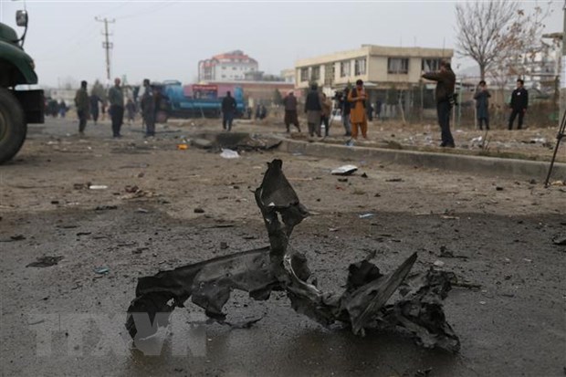 Hiện trường một vụ nổ bom ở Kabul, Afghanistan.