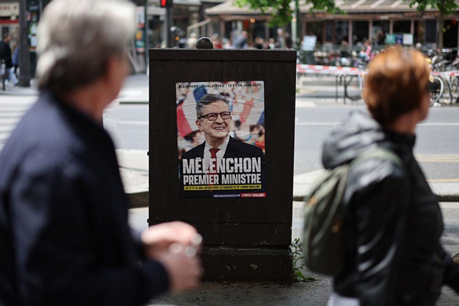 Ông Melenchon đang có tham vọng trở thành Thủ tướng Pháp. (Ảnh: Le Monde)