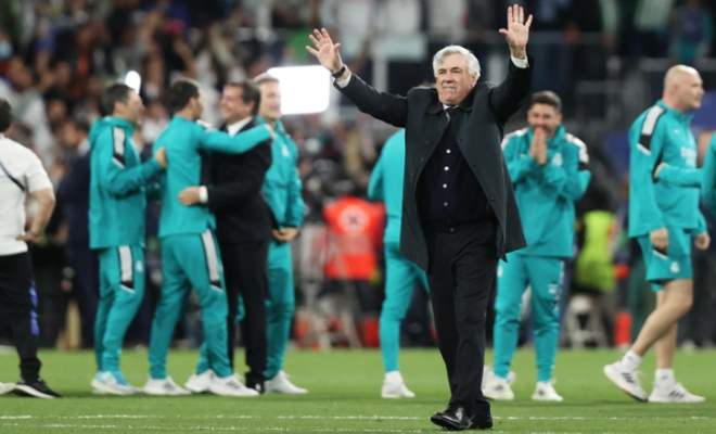 Carlo Ancelotti lần thứ 5 vào chung kết Champions League.