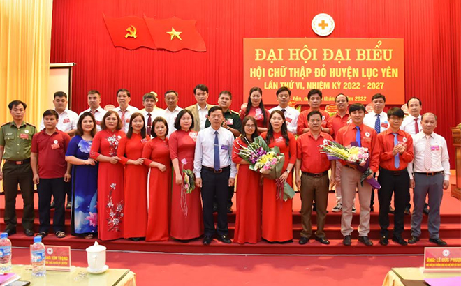 Ban chấp hành Hội CTĐ huyện Lục Yên khóa VI nhiệm kỳ 2022 - 2027.