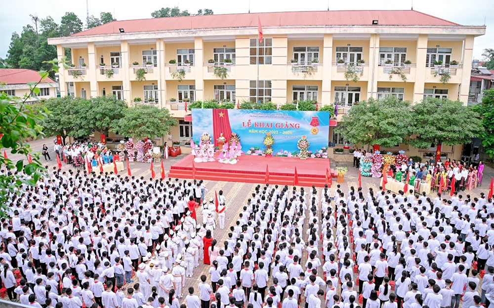 Quang cảnh Trường THCS Quang Trung, thành phố Yên Bái
