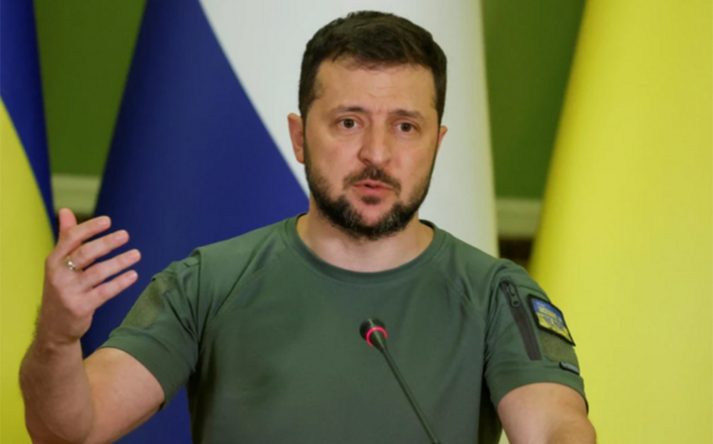 Tổng thống Ukraine Volodymyr Zelensky.