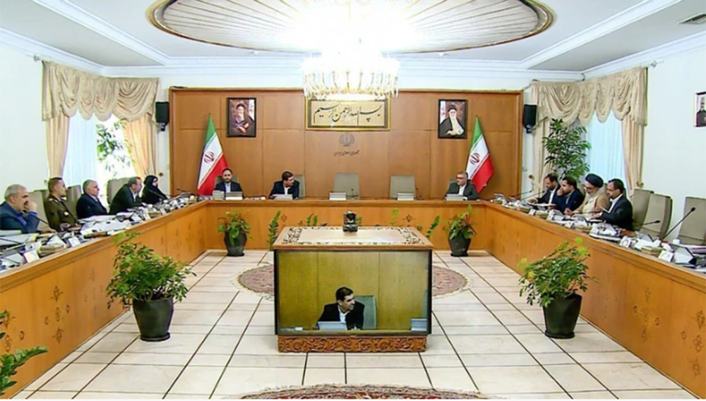 Cuộc họp khẩn của chính phủ Iran hôm 20-5.