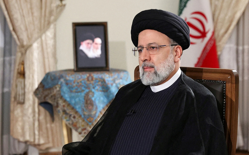 Tổng thống Ebrahim Raisi trong một cuộc phỏng vấn ở Tehran hồi tháng 6/2023.