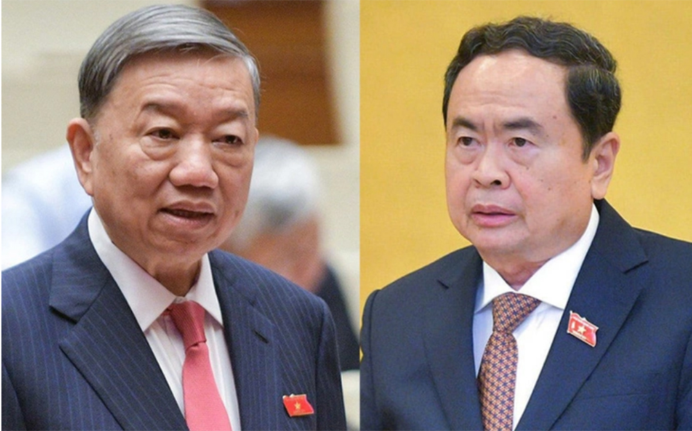 Chủ tịch nước Tô Lâm và Chủ tịch Quốc hội Trần Thanh Mẫn.