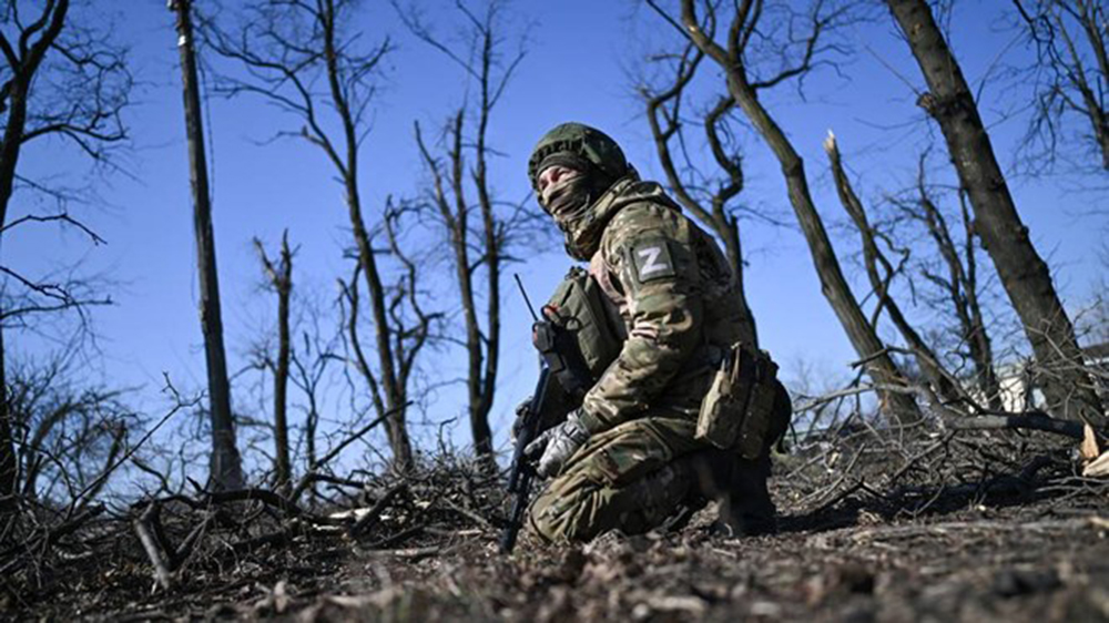 Quân nhân Nga gần Donetsk.