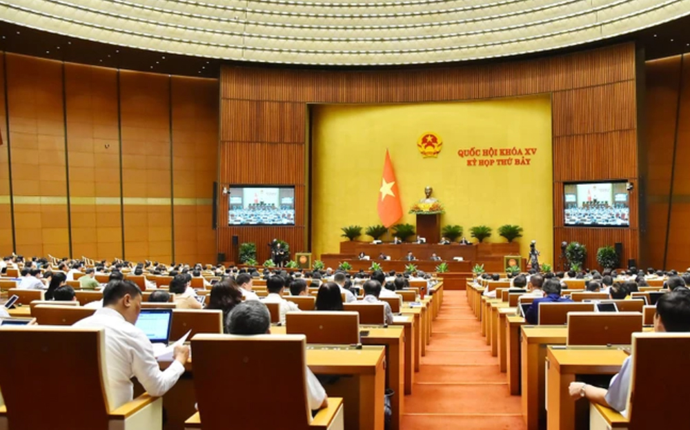 Quang cảnh phiên họp của Quốc hội chiều 21/5.