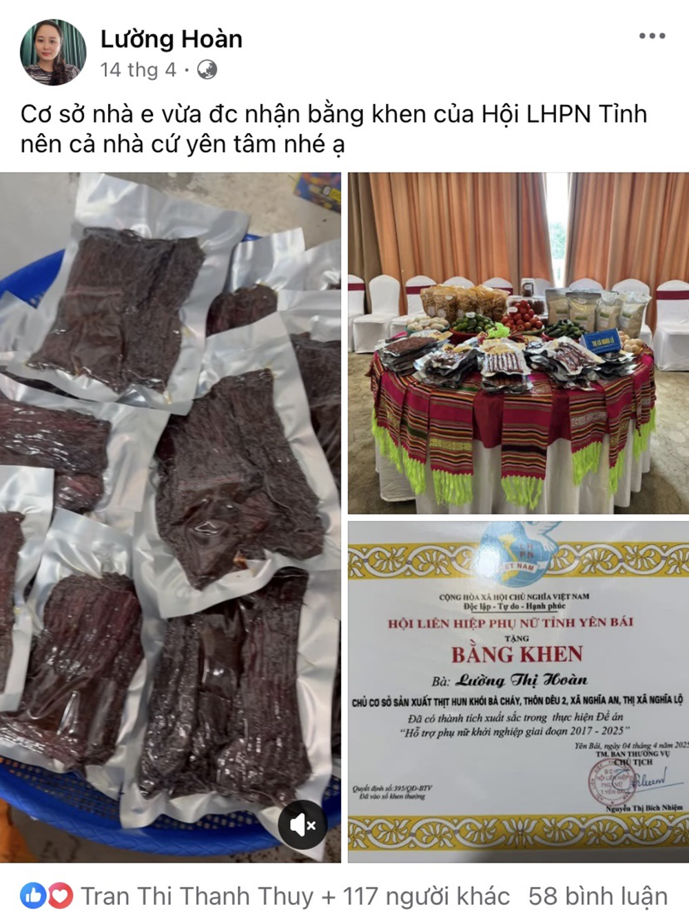 Mỗi bài đăng trên mạng xã hội giúp chị Lường Thị Hoàn ở thôn Bản Đêu 2, xã Nghĩa An, thị xã Nghĩa Lộ tiếp cận nhiều khách hàng trên cả nước.
