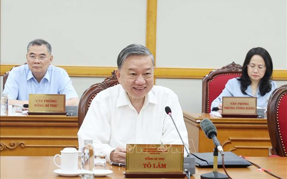 Tổng Bí thư Tô Lâm chủ trì cuộc họp của Bộ Chính trị, Ban Bí thư.