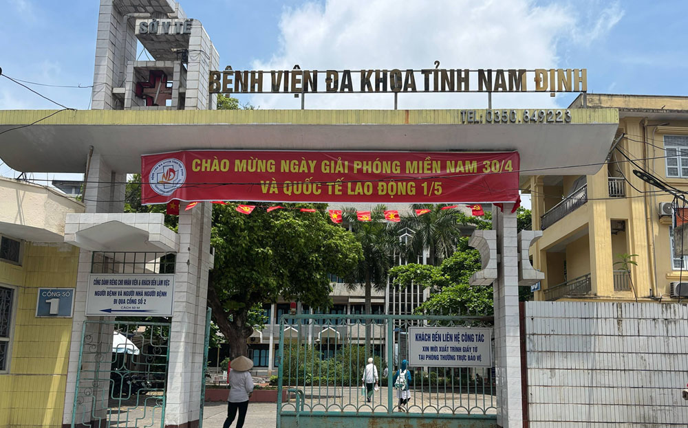 Bệnh viện Đa khoa tỉnh Nam Định.