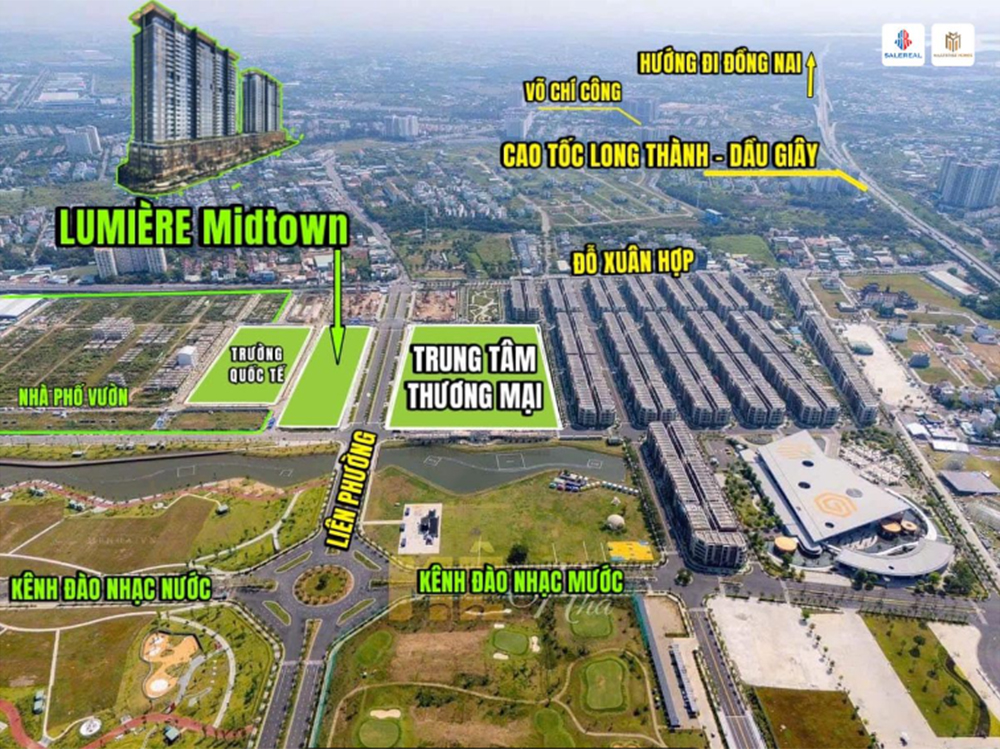 Vị trí dự án Lumiere Midtown
