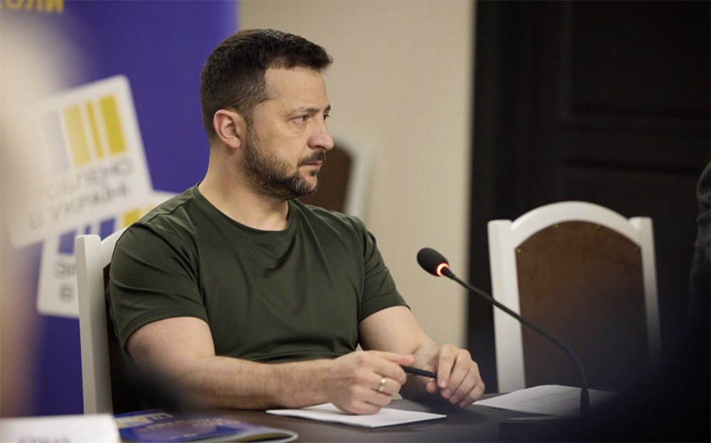 Tổng thống Ukraine Volodymyr Zelensky.