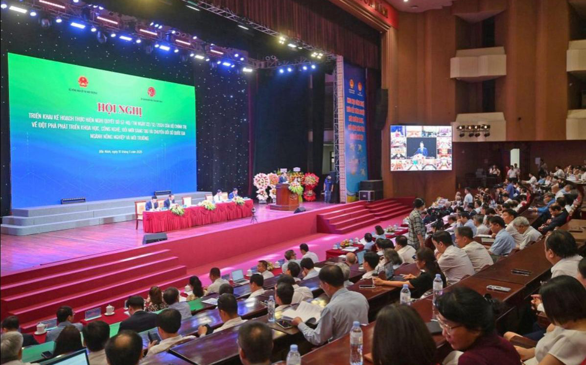 Toàn cảnh Hội nghị triển khai “Kế hoạch thực hiện Nghị quyết số 57-NQ/TW của Bộ Chính trị.