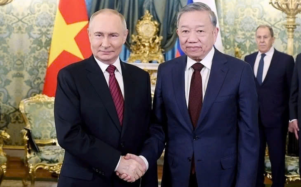 Tổng Bí thư Tô Lâm và Tổng thống Nga Putin trước hội đàm hẹp