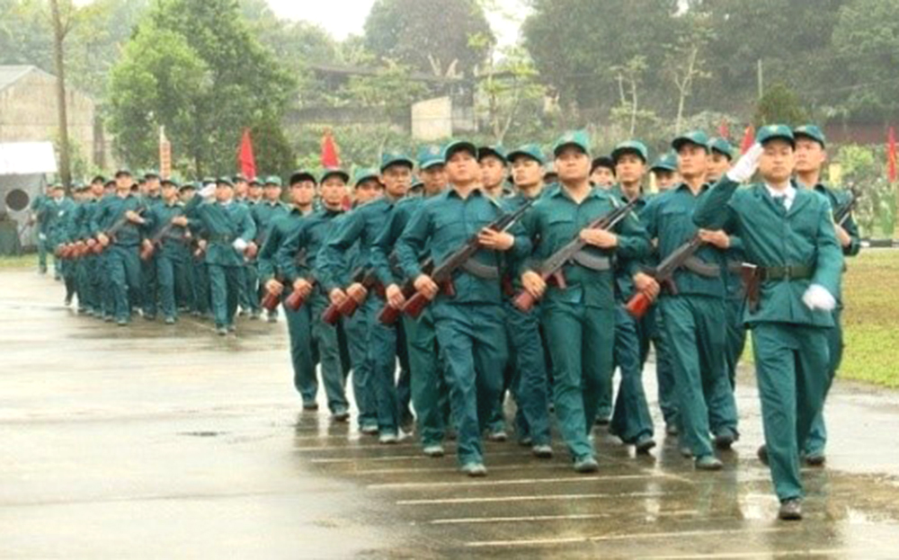 Các lực lượng tham gia huấn luyện điểm rút kinh nghiệm năm 2025.