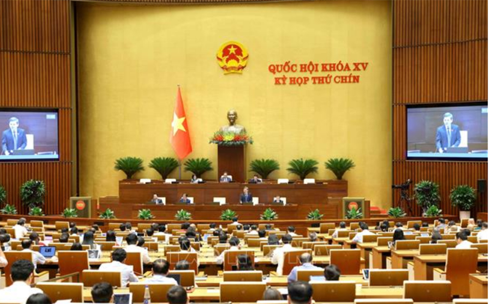 Toàn cảnh phiên họp Quốc hội chiều 26/5/2025.