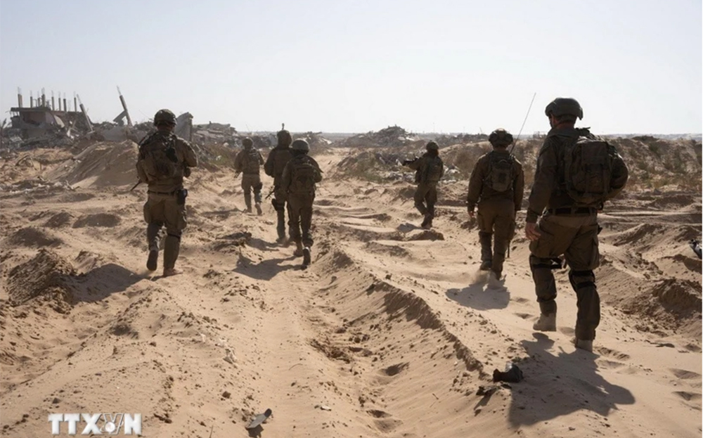 Binh sỹ Israel tiến hành chiến dịch quân sự tại Dải Gaza ngày 21/5/2025.